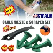 3in1 Silicone Caulking Finisher Nozzle Spatulas Filler Spreader Cleaning Tool GV