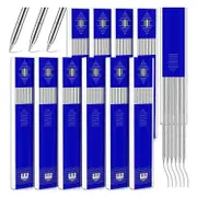 60 Pcs 2.8 mm Solid Silver Streak Welder Pencil Refills for Carpenter Mark Pencils Deep Hole Mechan