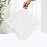 60 Piece Vinyl Flooring Peel & Stick Floor Tiles - Self Adhesive, Waterproof 12 x 12 Inch Tiles for Bathroom, Dining Room, Kitchen, Bedroom, Living Room (White Marble)