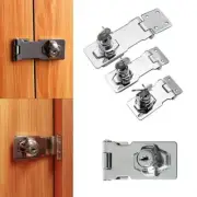 Locking Hasp and Staple with Keys Padlock Cupboard Shed Garage Lock 4" securit
