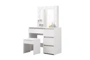Levede LED Light Dressing Table and Stool White