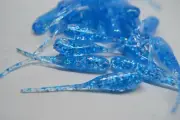 JASONS 2" STINGER SHAD 30 PACK GRUBS CRAPPIE LURES JIGS FLO BLUE FLAKE