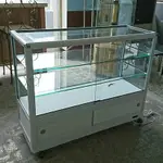 【玻璃櫃/展示櫃】玻璃展示櫃 玻璃珠寶櫃(白) 台灣製造 白色玻璃櫃