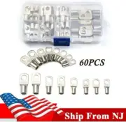 60X Car SC Type Wire Nose Terminal Bare Copper Battery Block Lugs Assortment Kit (for: MG)