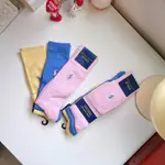 新款🔺POLO RALPH LAUREN SOCKS 奢華絲綢觸感 粉紅 藍色 黃色 長襪 棒球襪 小腿襪 襪子