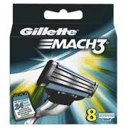 Gillette Mach3 Razor Blades, 8 Piece