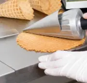 Commercial 10"' Waffle Cone Maker Ice Cream Roller 2 Piece - New