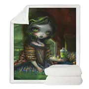 Dark Art the Absinthe Reflections Princess Throw Blanket
