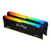 Kingston Fury RGB 64GB (2x32) DDR4-3600 Memory - Black [KF436C18BB2AK2/64]