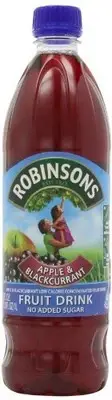 Robinson's Fruit Drink, Apple & Blackcurrant, No Added Sugar, 1-Liter Plastic...