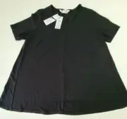 TS Taking Shape Basics NWT Black Stretch T shirt Top - Size S