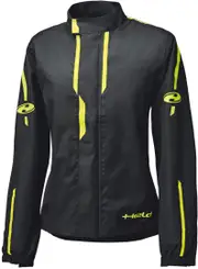 Held Rainstorm Top Ladies Rain Jacket, black-yellow, Size L for Women Black Yellow