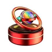 Mini Kinetic Heater Portable Kinetic Molecular Heater Center Console Auto Rotating Solar Powered Car red