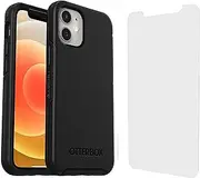 OtterBox Symmetry MagSafe Case for iPhone 12 Mini (Not 12/12 Pro or 12 Pro Max) with Screen Protector - Non Retail Packaging - Black