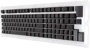 Dpofirs 117 Keys Keycaps for Most of 61/64/68/71/78/82/84/87 Keys on Market, Matte Appearance(Black red Letter)