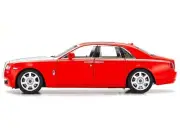 Rolls-Royce Ghost Red with Silver Metallic Hood 1/18 Diecast Model Car by Kyosho