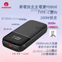 在飛比找蝦皮購物優惠-【辦公必備】 20000mAh 100W超級快充 筆電行動電