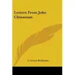 LETTERS FROM JOHN CHINAMAN