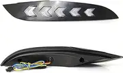 2Pcs Car LED Daytime Running Light Fog Lamp DRL Flow Yellow Turn Signal Light for Mazda 3 Axela 2019 2020 2021 2022