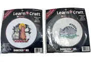 Dimensions Cat Needlepoint Kits Beginner Learn A Craft New Set of Two Cat Kits