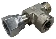 Stainless Steel Tee M 3/8" ORFS to F 3/8" ORFS to F 1/4" NPT Adaptor Connector