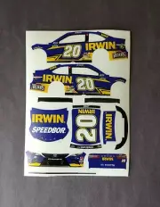 2020 Custom Erik Jones #20 Irwin 1/64 Peel & Stick Decals