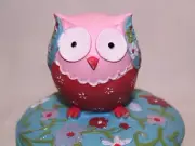 Owl Figure Trinket Ring Dish Candy Pin Pill Box Birds Home Decorative Ornament B