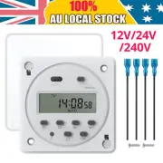 12V/24V/240V Timer Switch Digital Programmable Control LCD Time Relay Day/Week
