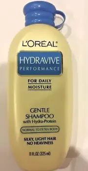 1 New Loreal Hydravive Performance Gentle Shampoo 11 oz, RARE