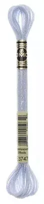 DMC Mouline LIght Effects Embroidery Floss - Color E3747 Pearlescent Ice Blue
