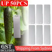 10-50pcs Aluminum Plant Label Tag Double Side Tree ID Tags Nursey Seeding Marker