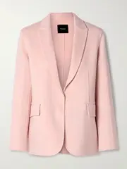[Theory] Theory - Wool And Cashmere-blend Felt Blazer - Blush - large large Pink