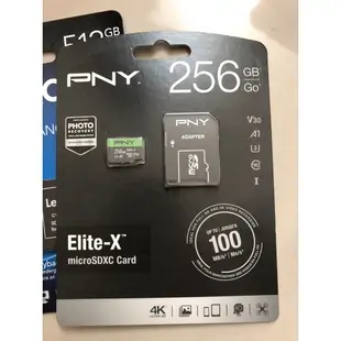 Costco 好市多PNY 64G 256G micro SDXC防水記憶卡 符合C10 U3 4K規格