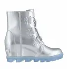 Disney x Sorel Youth Joan of Arctic Wedge Frozen Boots Pure Silver Size 5