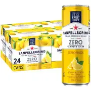Italian Sparkling Drink Zero Sugar Limonata Lemonade Beverage 24 Pack Cans