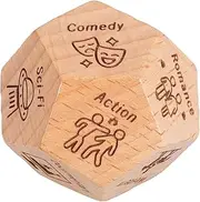 Movie Decision Dice, Wood/Resin Movie Love Decision Dice, Funny Date Night for Boyfriend Girlfriend Dating Movie Dice for Couples, Valentines Day for Him Her
