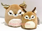 Squishmallows 7" Kieli and 5" Adila the Antelope Plush Bundle Brand NEW