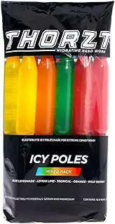 Thorzt hydrolyte ICY Pole Pack Hydration Mixed Flavour, 10 pack, 30 Pack, 40 pack, 50 pack (10)