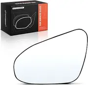 A-Premium Left Driver Side Non-Heated Mirror Glass with Backing Plate - Compatible with Toyota Corolla 2014-2019 - Exterior Side View Flat Mirror