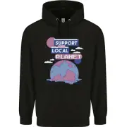 Support Your Local Planet Climate Change Childrens Kids Hoodie