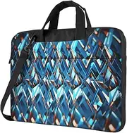 [KHiry] Laptop Shoulder Bag Laptop Bag Computer Bag Diamonds Patterns Messenger Bag for Unisex