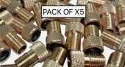 BIKE VALVE ADAPTER TYRE PUMP PRESTA SCHRADER BRASS BICYCLE CONVERTER CONNECTOR