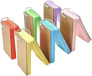 Parliky 6 Pack Binder Ring Cards Blank Cards Easy Notepads Memo Pads School Supplies
