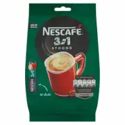 NESCAFE STRONG 3in1 INSTANT COFFEE - 2x10 STICKS - MILK SUGAR COFFE IN SACHET