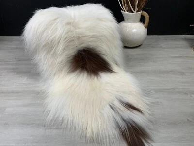 Icelandic Sheepskin Rug Seat Cover Throw Pet Bed Hide Decoration Natural Gift