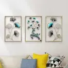Nature Deer Frame Metal Wall Art, Decor Set of 3, Abstract Hanging Home, Office