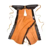 36" Chaparreras Miel Rescada Charro Leather Chaps