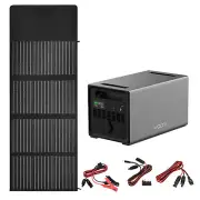 VoltX 1000W Power Station 100W Folding Solar Panel with 3 Solar Panel Accessory