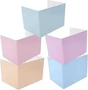 Homoyoyo 5pcs Macaron Color Paper Desk Divider for Classroom and Office Sided Privacy Panel with Easy Assembly Stylish and Sturdy Partitions for Enhanced Focus and Versatile Use