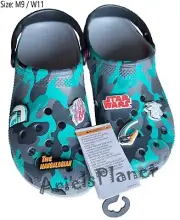 DISNEY PARKS CROCS STAR WARS MANDALORIAN and THE CHILD CLOG JIBBITZ Size: M9/W11